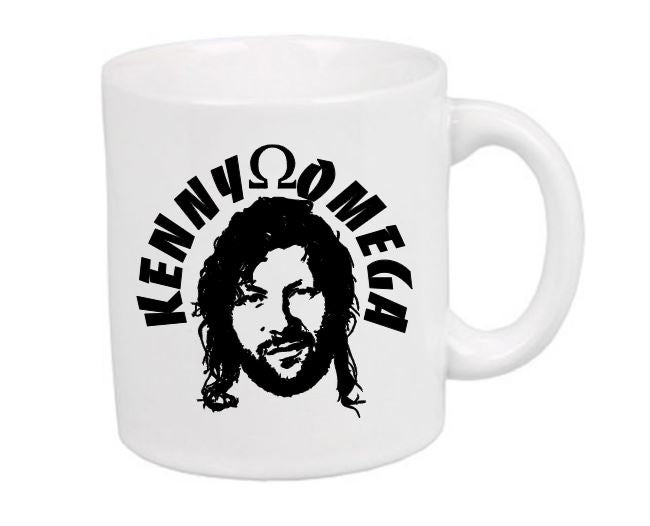 Alpha Kenny Omega White Mug Cup Coffee Home Decor Wrestler Fan