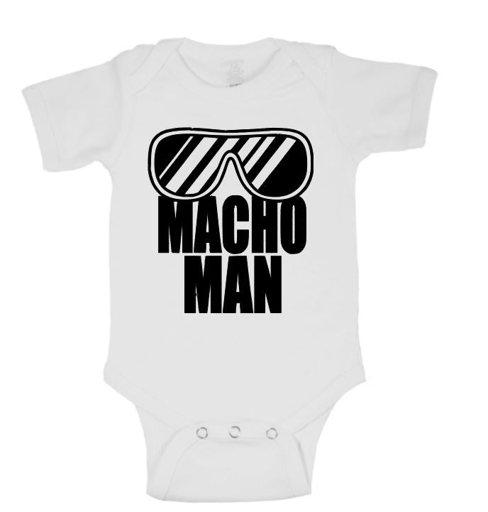 Macho Man Randy Savage Wrestling Childrens Bodysuit Newborn - 24 Months Wrestler Fan