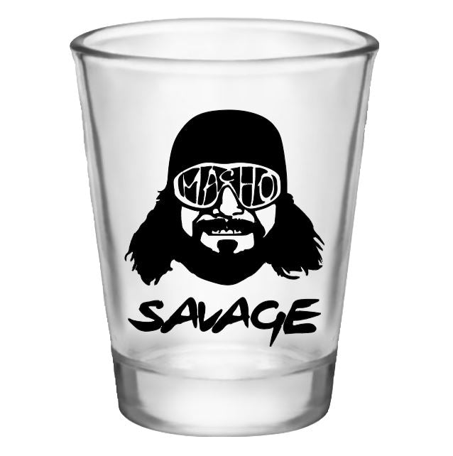 Macho Man Randy Savage Wrestling Shot Glass Barware Home Decor Wrestler Wrestling Fan