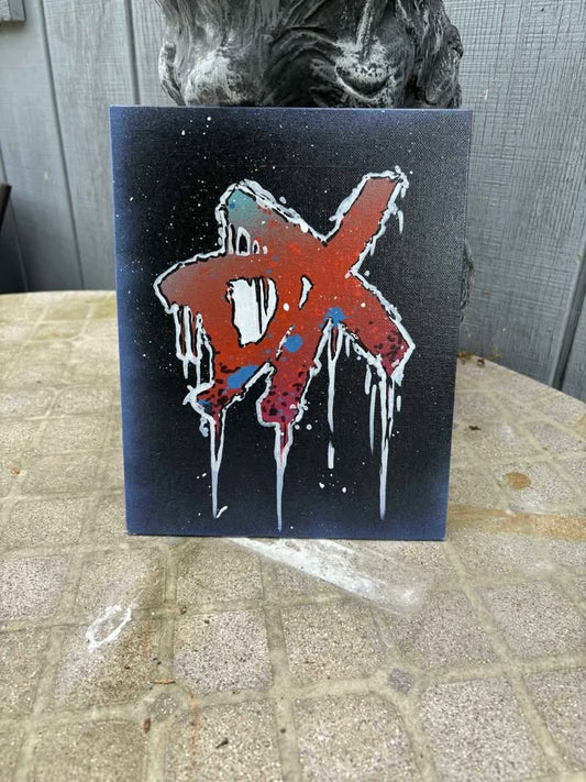 Handpainted DX Degeneration X Wrestling Sign Art