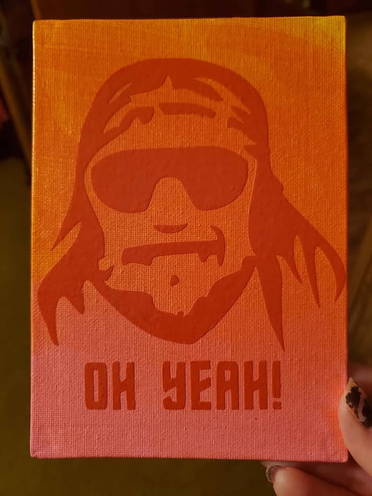 Handpainted Macho Man Randy Savage Sign Art