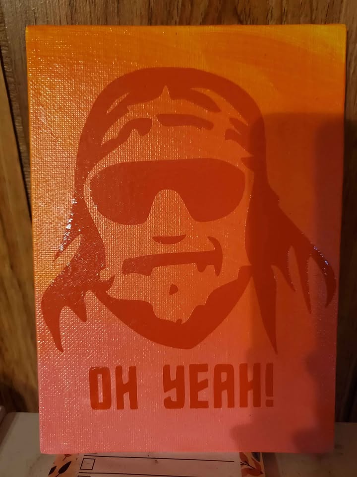 Handpainted Macho Man Randy Savage Sign Art