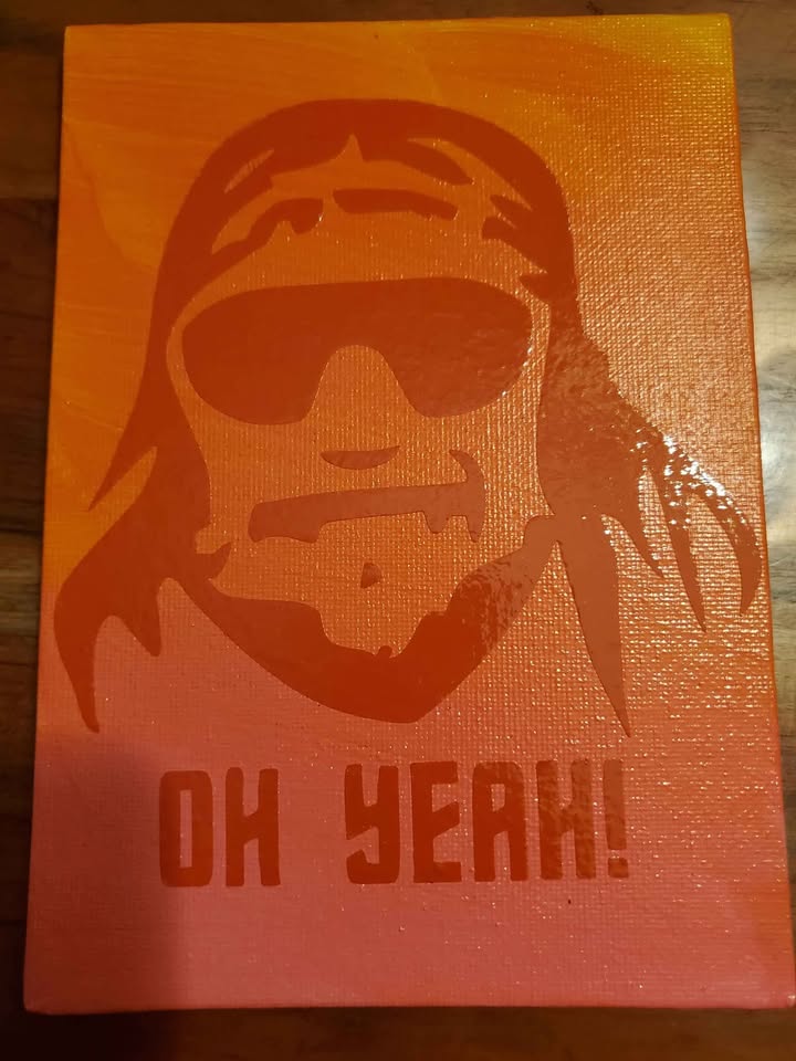 Handpainted Macho Man Randy Savage Sign Art