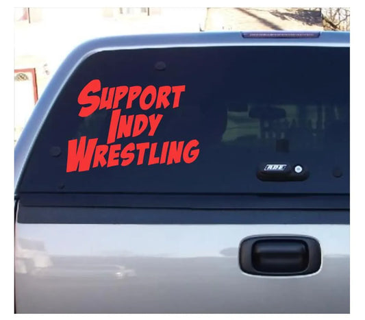 Support Indy Wrestling Decal Sticker