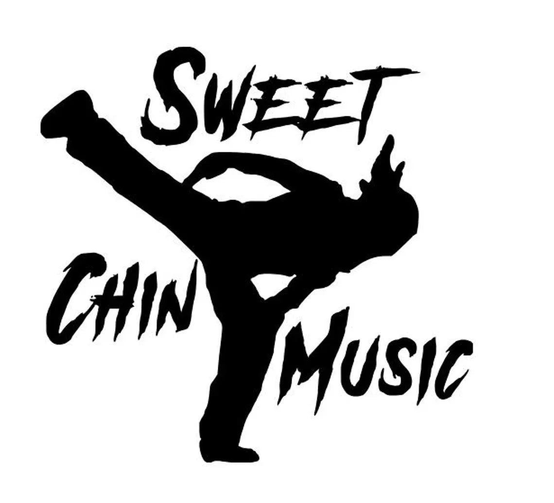 Sweet Chin Music Shawn Michaels Wrestling Decal Sticker