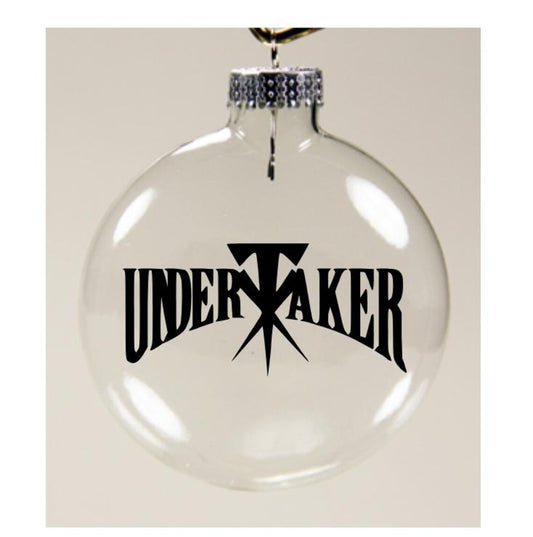 Undertaker Wrestling Clear Christmas Ornament Shatterproof