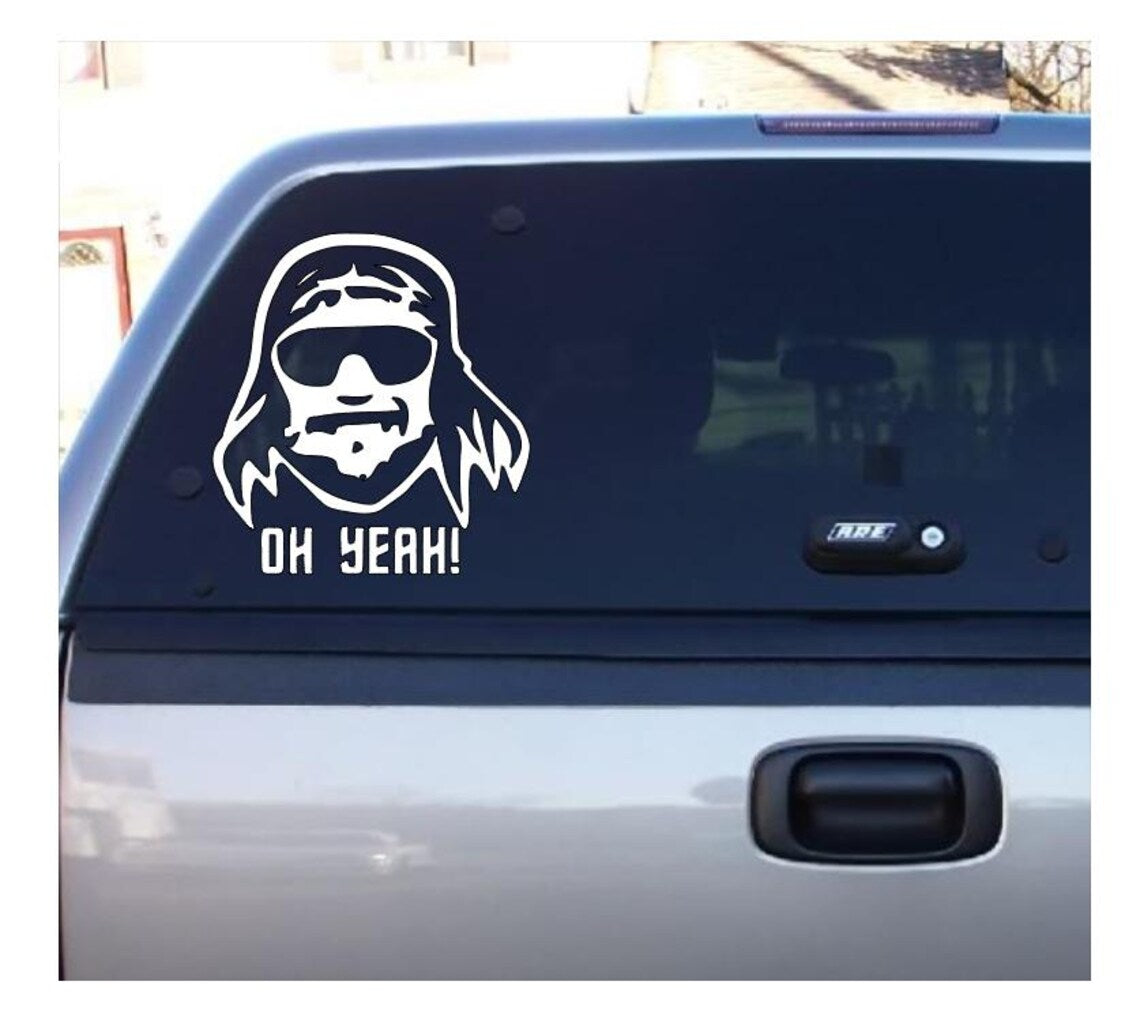 Oh Yeah Macho Man Randy Savage Wrestling Decal Sticker