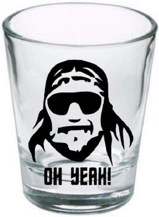 Macho Man Randy Savage Wrestling Shot Glass Barware Home Decor Wrestler Wrestling Fan