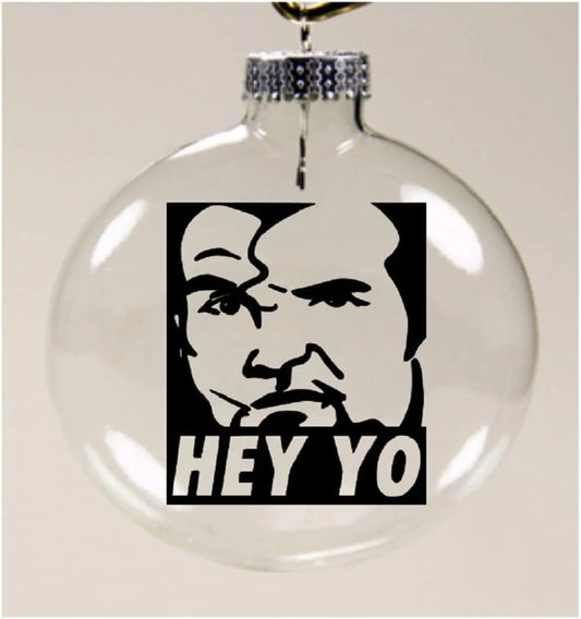Hey Yo Razor Ramon Wrestling Clear Christmas Ornament Shatterproof