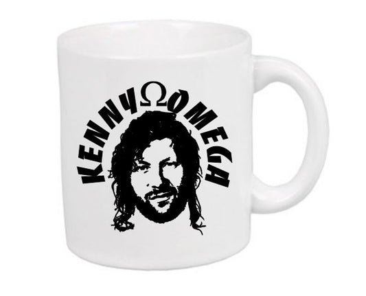 Alpha Kenny Omega White Mug Cup Coffee Home Decor Wrestler Fan