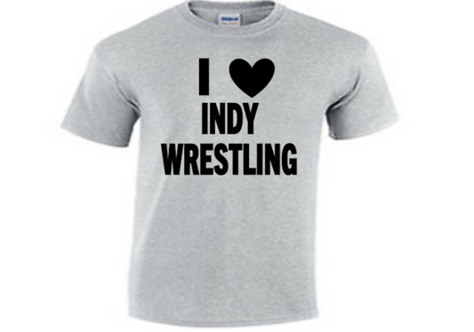 I Love Indy Wrestling Shirt T Shirt Clothes Wrestler Fan