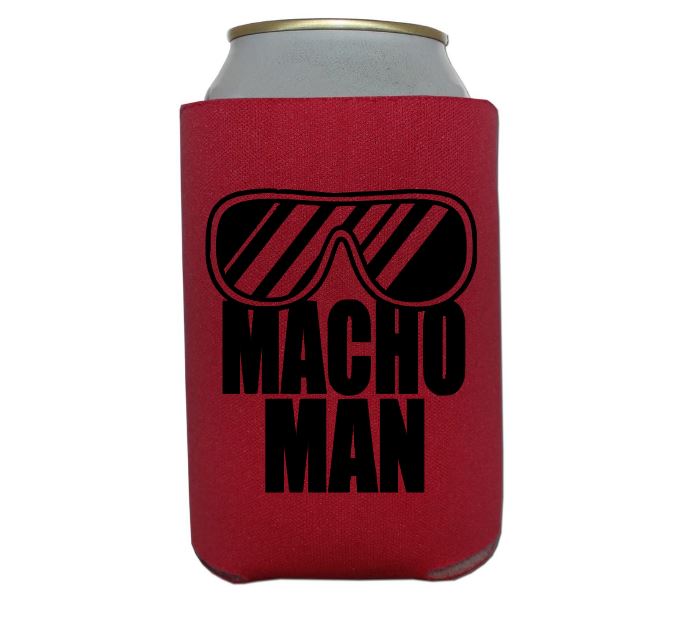 Macho Man Randy Savage Wrestling Can Cooler Holder Home Decor Wrestler Fan