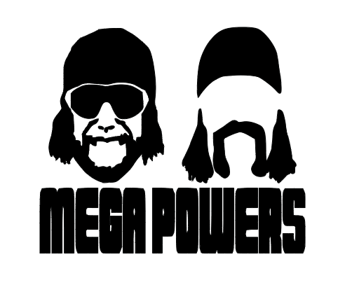 Mega Powers Hogan Savage Vinyl Decal Sticker Wrestle Fan