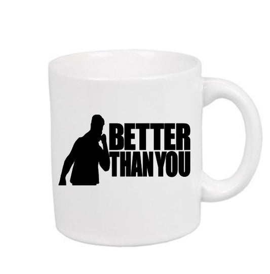 MJF Better Than You White Mug Cup Coffee Home Decor Wrestler Fan