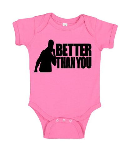 MJF Better Than You Wrestling Childrens Bodysuit Newborn - 24 Months Wrestler Fan