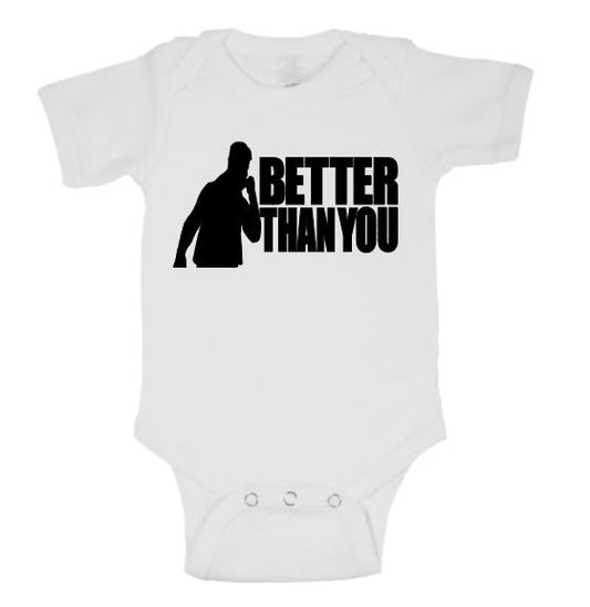 MJF Better Than You Wrestling Childrens Bodysuit Newborn - 24 Months Wrestler Fan