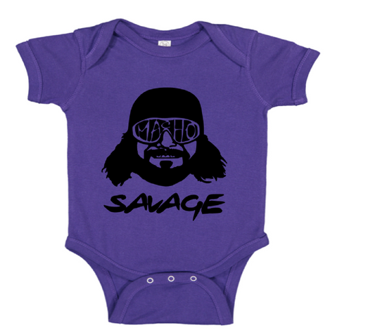 Macho Man Randy Savage Wrestling Childrens Bodysuit Newborn - 24 Months Wrestler Fan