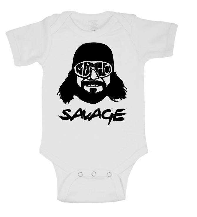 Macho Man Randy Savage Wrestling Childrens Bodysuit Newborn - 24 Months Wrestler Fan