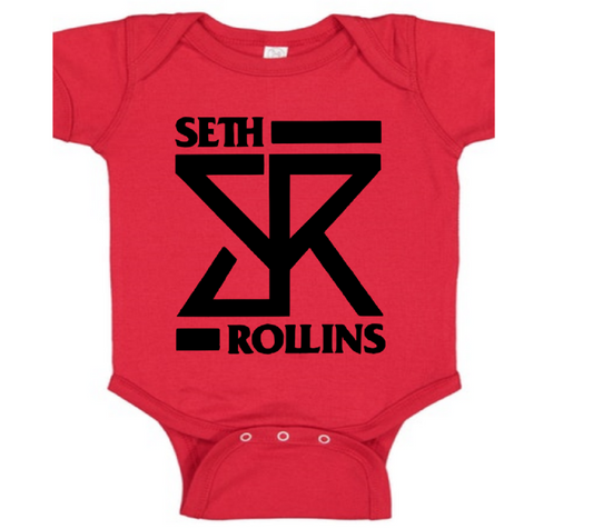 Seth Rollins Wrestling Childrens Bodysuit Newborn - 24 Months Wrestler Fan